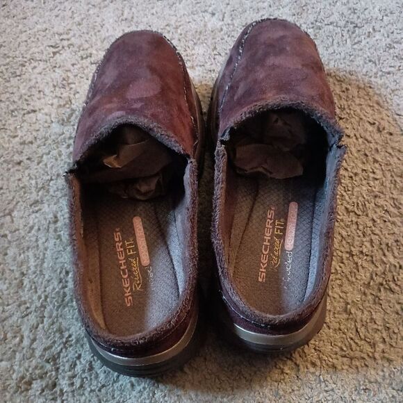 Sketchers Easy Going Latte Clogs Relaxed Fit Air-Cooled Memory Foam Sz 8 PRE-OWN - Picture 7 of 8